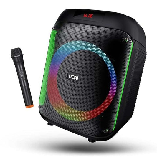 LX INDIA speaker boAt PartyPal 220 Bluetooth Party Speaker (Midnight Black)