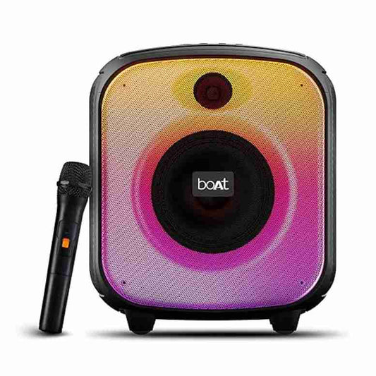 LX INDIA speaker boAt PartyPal 63 Pro Bluetooth Speaker with 30 W Signature Sound (Midnight Black)