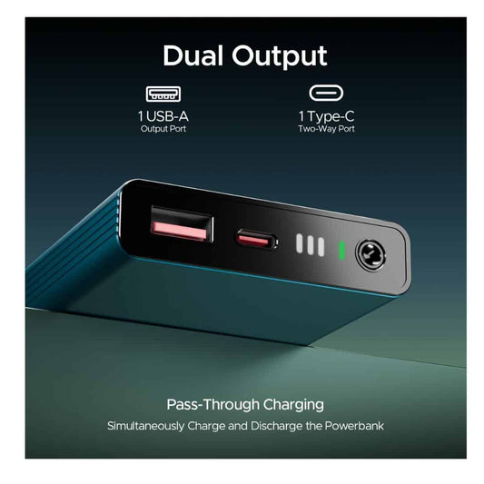 LXINDIA Power Bank boAt Pocket Energyshroom PB300 Pro (Steel Blue)