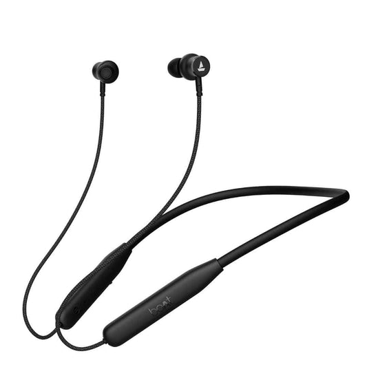 LX INDIA Headphones and Headsets Active Black boAt Rockerz 110/Rockerz 109 Wireless in Ear Neckband with Up to 60 hrs Playtime, Dual Device Pairing, ENx Tech, ASAP Charging, BTv5.3,IPX5,Type-C Interface & Magnetic Power Buds