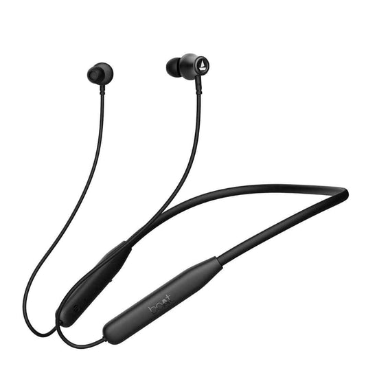 LX INDIA Headphones and Headsets Active Black Boat Rockerz 111, 40HRS Battery, Dual Device Pairing, ENx Tech, Low Latency Mode, Fast Charging, BTv5.3, IPX5, Type-C Interface