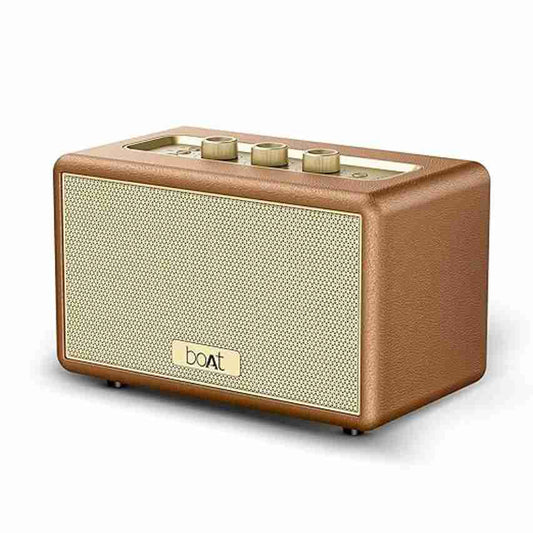 LX INDIA speaker Caramel Brown boAt Stone Opus Portable Speaker