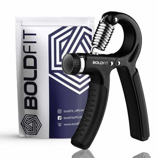LX INDIA Hand Gripper Boldfit Adjustable Hand Grip Strengthener Hand Gripper Black