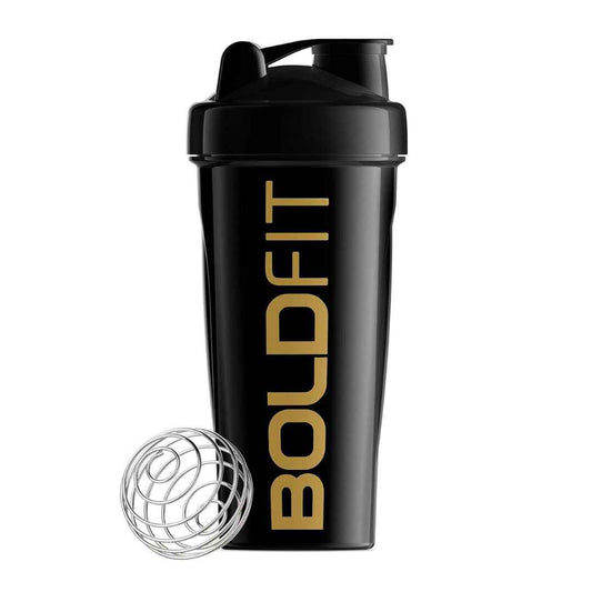 LX INDIA Shakers Boldfit Bold Gym Shaker Bottle 700ml, Bottles For Protein Shake 100% Leakproof Guarantee Protein Shaker/Sipper - Black