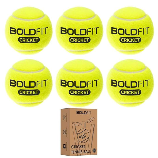 LX INDIA Tennis Ball Boldfit Lightweight Rubber Tennis Balls for Court and Turf
