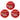 LX INDIA Tennis Ball Boldfit Rubber Cricket Tennis Ball Heavy, Red Soft for Playing Pack of 3