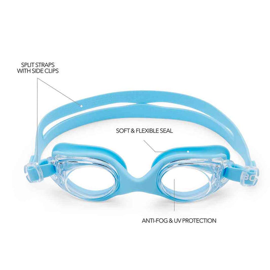 LX INDIA Swimming Goggles Boldfit Silicone, Polycarbonate Swimming Goggles for Kids