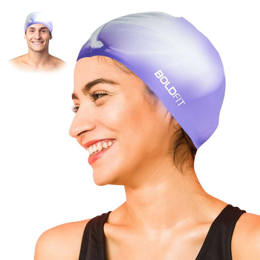 LX INDIA HEAD CAPS Boldfit Swimming Cap for Men Silicone