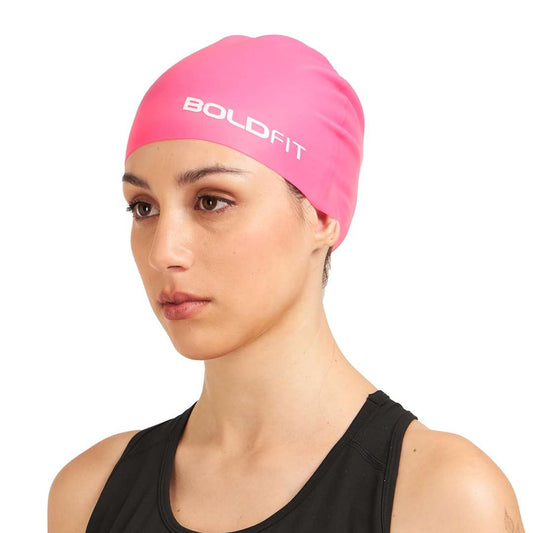 LX INDIA HEAD CAPS Boldfit Swimming Cap for Men Silicone Swimming Caps for Women Unisex Swim Cap