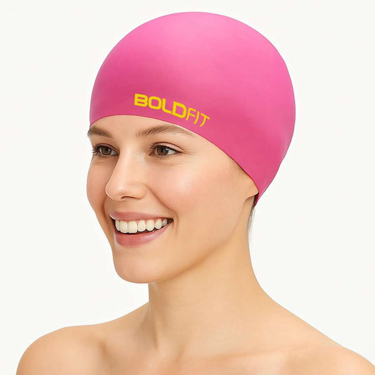 LX INDIA HEAD CAPS Boldfit Swimming Cap for Men Silicone Swimming Caps