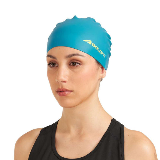LX INDIA HEAD CAPS Boldfit Swimming Cap for Men Silicone Swimming Caps