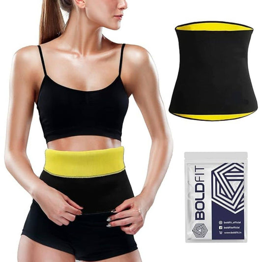 LX INDIA Sweat Belt Boldfit Tummy Shaper for Women & Men Sweat Slim Belt- Large-Extra Large Black (L-XL Waist Size 33"-36")