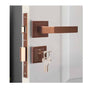 LXINDIA Lock BonKaso F023396 Premium Zinc Heavy Duty Safe and Secure Mortise Main Door(Rose Gold)