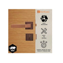 LXINDIA Lock BonKaso F023396 Premium Zinc Heavy Duty Safe and Secure Mortise Main Door(Rose Gold)