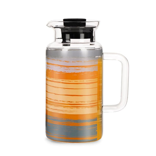 LX INDIA Glass jug Borosil Glance 1000 ml Borosilicate Multipurpose Jug with Lid
