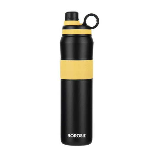 LX INDIA Bottle Borosil Hydra Thirst Burst Sunflower 800 ml Stainless Steel Water Bottle | Double Wall Vacuum Insulated Flask | 12 Hours Hot & Cold | Ideal for Personal & Corporate Gifting | 1 Year Warranty