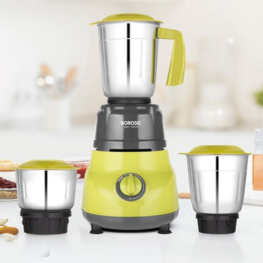 LXINDIA Grinders Borosil Max 500 W Mixer Grinder Yellow