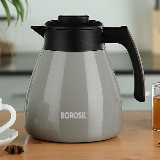 LX INDIA Jug Borosil Stainless Steel Teapot Birch