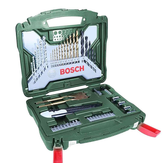 LX INDIA Drill Kit BOSCH 50-piece X-Line TiN-Coated Set | All-in-One DIY Drill & Screw Kit