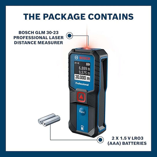 LX INDIA Measuring tools BOSCH GLM 30-23 Professional Laser Measurer Laser Class 2, Range up to 30 m, ±1.5 mm