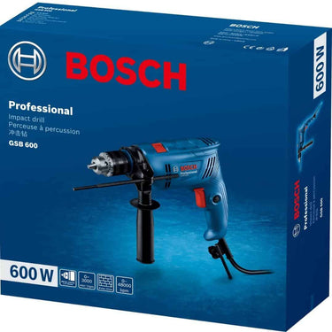 LXINDIA Corded and Cordless Drills BOSCH GSB 600 Corded Electric Impact Drill 600 W (Blue)