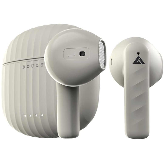 LXINDIA Earbuds Boult Audio Newly Launched K20 Bluetooth Truly Wireless in Ear Earbuds with 32H Playtime, ENC, Ear Buds Headphones 5.3 (White)