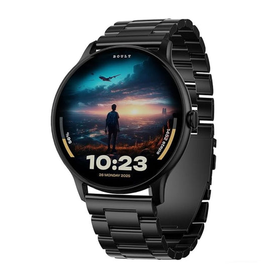LX INDIA Smart Watch Boult Dire Smartwatch (Jet Black)
