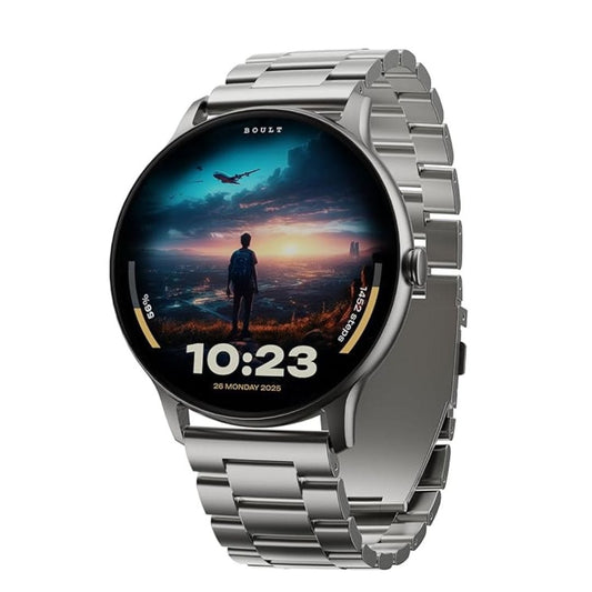 LX INDIA Smart Watch Boult Dire Smartwatch (Silver)
