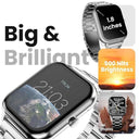 LXINDIA Smart Watch Boult Drift+ Smart Watch 1.85''HD Screen, Bluetooth Calling  and AI Voice Assistant (Chrome)