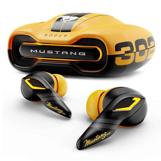 LX INDIA Earbuds Boult Mustang Newly Launched Torq TWS Earbuds with 60H Playtime,4 Mics, ENC,Wireless Ear Buds (Yellow)