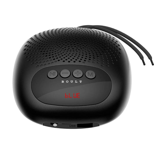 LX INDIA speaker Boult Newly Launched Bassbox Q5 Bluetooth Speaker Pure Black