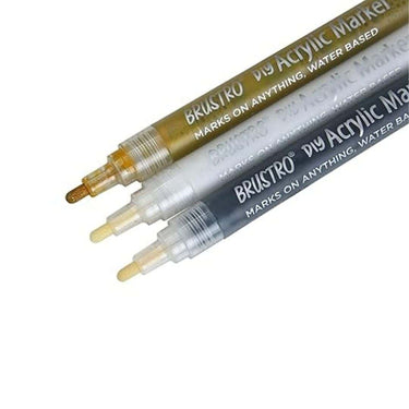 LXINDIA marker BRUSTRO Acrylic (DIY) Marker Set of 3