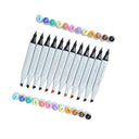 LXINDIA marker BRUSTRO Twin Tip Alcohol Based Marker (Set of 12)