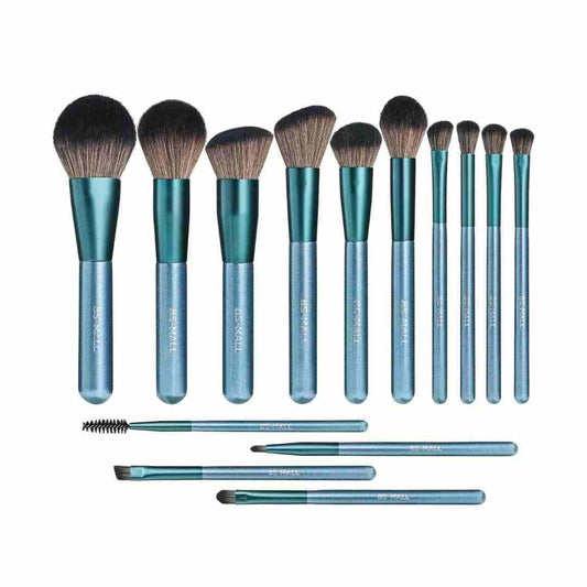 LX INDIA Makeup Brush BS-MALL Makeup Brush Set 14Pcs Blue