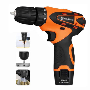 LXINDIA Corded and Cordless Drills Buildskill Cordless Drill Machine 12V Drilling Machine