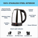 LXINDIA Kettle Butterfly EKN 1.8L 1500 Watt Electric Kettle (Stainless Steel)