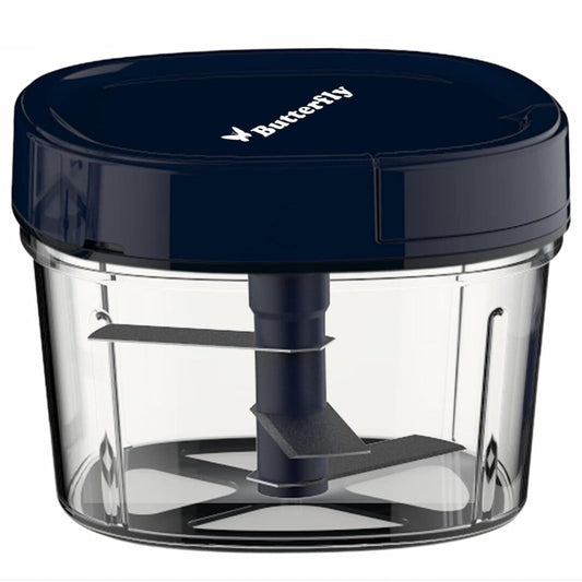LX INDIA Fruit Cutter Butterfly Premium Plastic Vegetable Chopper 600 ml Blue