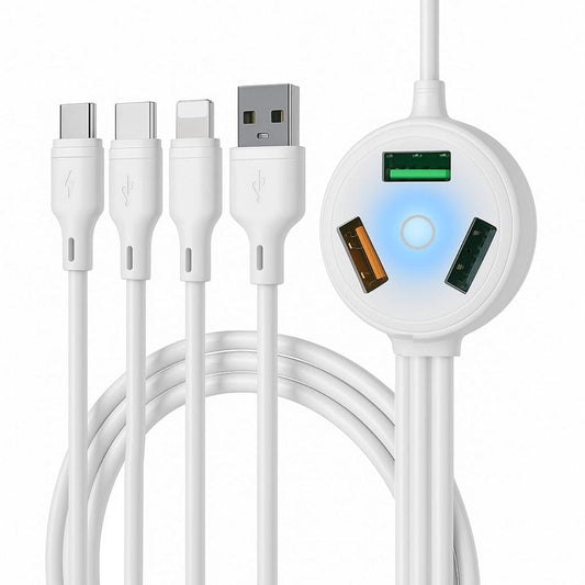 LX INDIA Mobile Charger cablebasket 6 iN1 Fast Charging