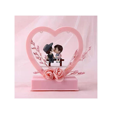 LX INDIA Gift Items Cachet India Chocozone Musical Couple Showpiece with Lights Valentine Gift