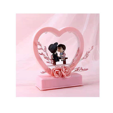 LX INDIA Gift Items Cachet India Chocozone Musical Couple Showpiece with Lights Valentine Gift