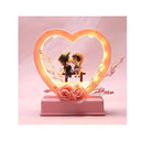 LX INDIA Gift Items Cachet India Chocozone Musical Couple Showpiece with Lights Valentine Gift