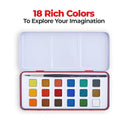 LXINDIA Water colour Camel Artist Water Colour Cakes 18 Shades