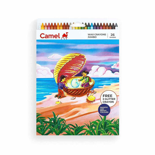LXINDIA Crayons Camel Jumbo Wax Crayons 26 shades. (Pack of 2)