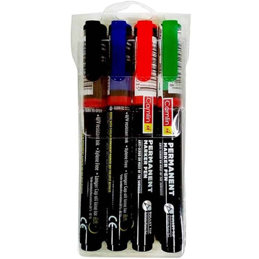 LXINDIA marker Camlin Kokuyo Marker Pen Permanent 4 Numbers Pack