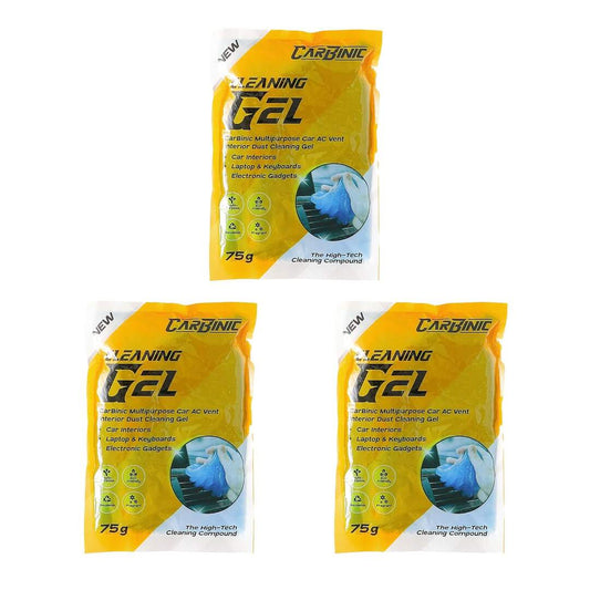 LX INDIA Car Cleaning Gel Car Cleaning Gel Kit (75g) – Multipurpose Dust Cleaner for Car Interiors, Dashboard, Vents, Keyboard & Gadgets Pack of 3