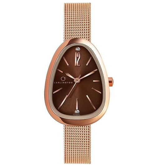 LX INDIA Watch Brown Carlington Iconic 2047 Analog Watches for Women Brown
