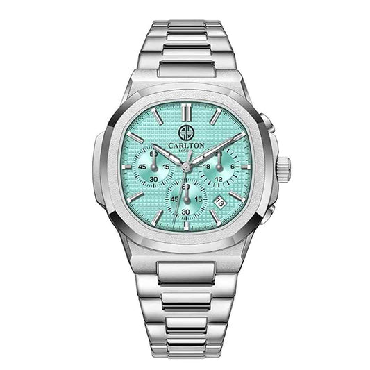 LX INDIA Analog Watch Carlton London Men Stainless Steel Analog Watch (Blue)