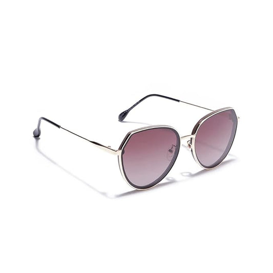 LX INDIA Sunglass Carlton London Women Aviator Sunglasses With UV Protected Lens (Brown) (One Size)