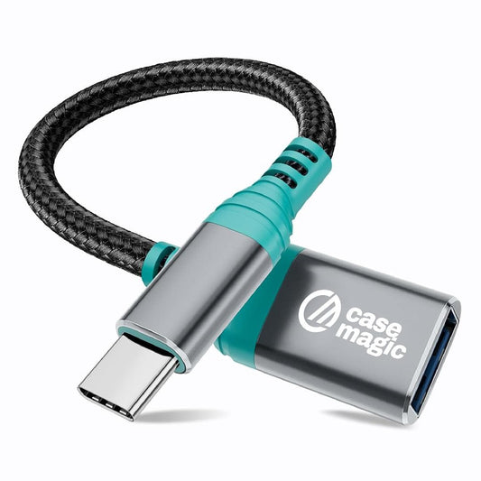 LX INDIA Mobile Accessories case-magic USB A 3.0 Female to USB C OTG Adapter Converter Cable (pack of 2)
