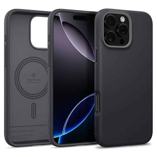 LXINDIA Protection Covers CASEOLOGY by Spigen Nano Pop Mag for iPhone 16 Pro Case( Black Sesame)